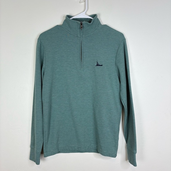Vineyard Vines Men's Green Half-Zip Pullover Sweatshirt XS - Picture 1 of 6